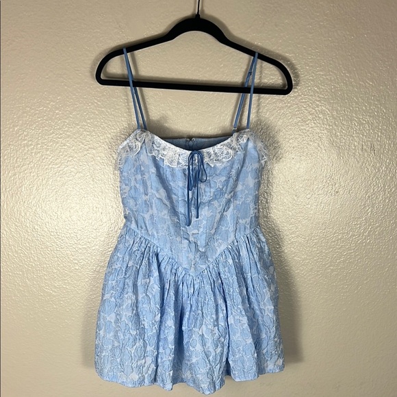MAJORELLE Jalan Mini Dress in Baby Blue - Picture 2 of 6